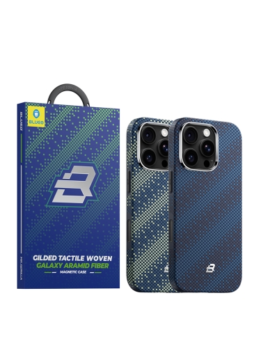 BlueO чехол для iPhone 16 Pro Max Kevlar Armor Aramid fiber Green (MagSafe)