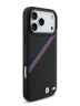 BMW для iPhone 17 Pro Max чехол M-series PU Perf/Smooth Tricolor Metal logo Hard Black (MagSafe)
