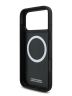 BMW для iPhone 17 Pro Max чехол M-series PU Perf/Smooth Tricolor Metal logo Hard Black (MagSafe)