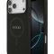 Guess для iPhone 17 Pro чехол PU Saffiano with Classic metal logo Hard Black (MagSafe)