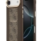 Guess для iPhone Air чехол PU 4G Stripe Classic metal logo Gold camera Hard Brown (MagSafe)