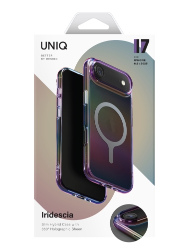 Uniq для iPhone Air чехол Iridescia (holographic) Midnight Quartz (Magsafe)