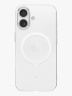 Uniq для iPhone 17 чехол AirSuit Glossy Clear/White (MagSafe)