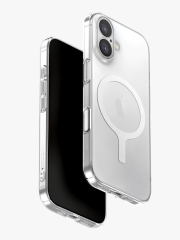 Uniq для iPhone 17 чехол AirSuit Glossy Clear/White (MagSafe)