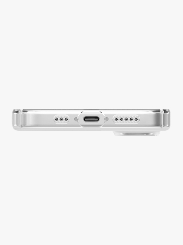 Uniq для iPhone 17 чехол AirSuit Glossy Clear/White (MagSafe)