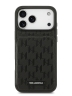 Karl Lagerfeld для iPhone 17 Pro Max чехол Cardslot Stand PU Saffiano Monogram Plate logo Hard Black