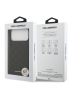 Karl Lagerfeld для iPhone 17 Pro Max чехол Cardslot Stand PU Saffiano Monogram Plate logo Hard Black