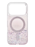 Uniq для iPhone 17 Pro чехол COEHL Resin Solea Glitter Hearts (MagSafe)