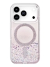 Uniq для iPhone 17 Pro чехол COEHL Resin Solea Glitter Hearts (MagSafe)