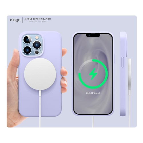 Чехол Elago Soft Silicone для iPhone 13 Pro Max, фиолетовый