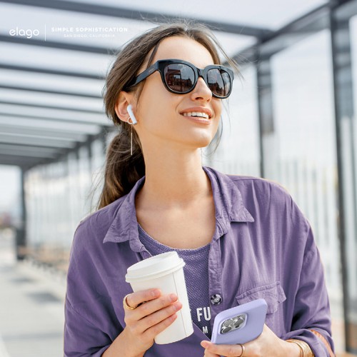 Чехол Elago Soft Silicone для iPhone 13 Pro Max, фиолетовый