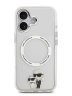 Karl Lagerfeld для iPhone 17 чехол IML NFT Karl & Choupette Metal ring & Cam прозрачный (MagSafe)