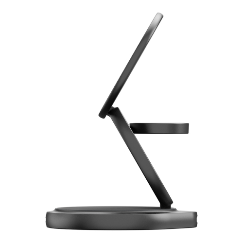 Energea Беспроводное СЗУ Bazic GoMag GYRO, 3-in-1 magnetic foldable 360 rotating Qi2.2 25W Gunmetal