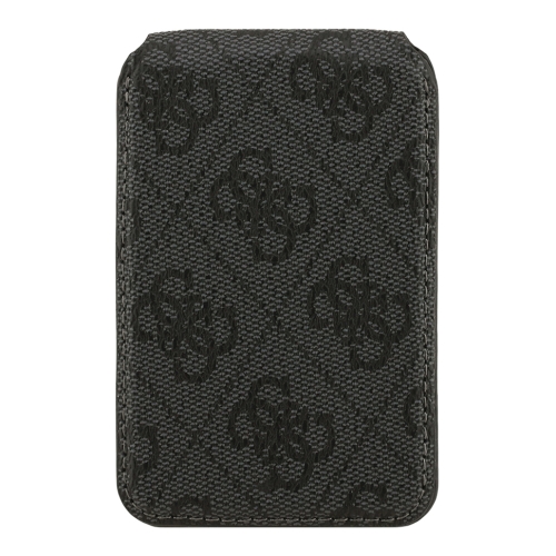 Guess магн. бумажник-стенд Wallet MagSafe Cardslot Stand with Mirror PU 4G Big metal logo Black