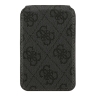 Guess магн. бумажник-стенд Wallet MagSafe Cardslot Stand with Mirror PU 4G Big metal logo Black