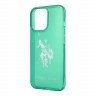 Чехол U.S. Polo TPU FLUO Logo Big horse Hard для iPhone 13 Pro, зеленый