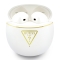 Guess Наушники TWS Bluetooth Round with Printed Triangle logo White