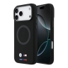BMW для iPhone 17 Pro чехол M-series Liquid silicone Metal cam Double logo Hard Black (MagSafe)