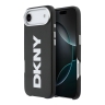 DKNY для iPhone Air чехол PU Full Wrapped leather Verical logo Metal Cam Hard Black (MagSafe)