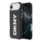 DKNY для iPhone Air чехол PU Full Wrapped leather Verical logo Metal Cam Hard Black (MagSafe)