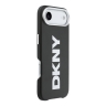 DKNY для iPhone Air чехол PU Full Wrapped leather Verical logo Metal Cam Hard Black (MagSafe)