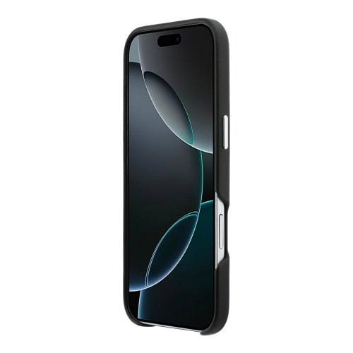 DKNY для iPhone Air чехол PU Full Wrapped leather Verical logo Metal Cam Hard Black (MagSafe)