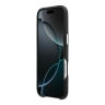 DKNY для iPhone Air чехол PU Full Wrapped leather Verical logo Metal Cam Hard Black (MagSafe)
