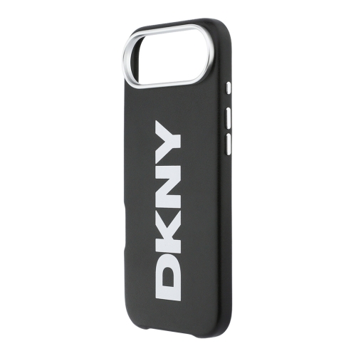 DKNY для iPhone Air чехол PU Full Wrapped leather Verical logo Metal Cam Hard Black (MagSafe)