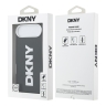 DKNY для iPhone Air чехол PU Full Wrapped leather Verical logo Metal Cam Hard Black (MagSafe)