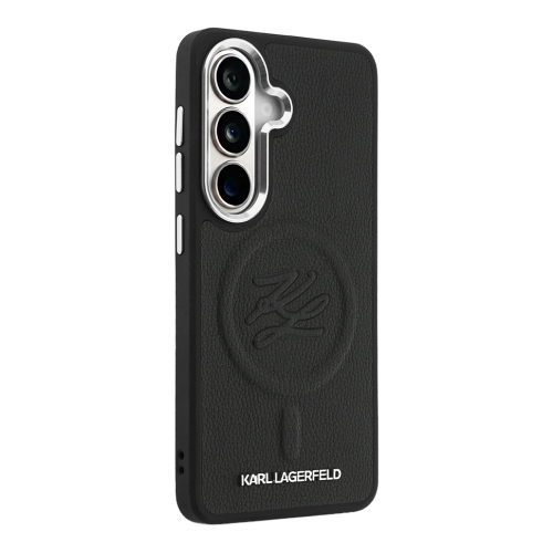 Karl Lagerfeld для Galaxy S26+ чехол PU Debossed Initials Metal camera Hard Black (MagSafe)