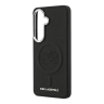 Karl Lagerfeld для Galaxy S26+ чехол PU Debossed Initials Metal camera Hard Black (MagSafe)