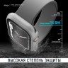 Чехол со стеклом Elago Clear Shield case 9H glass для Apple Watch 45 мм, прозрачный (матовый)