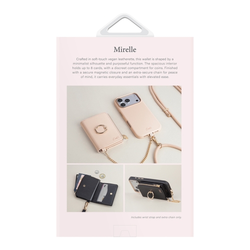Uniq картхолдер COEHL Mirelle Magnetic Wallet with Wrist strap Shell Pink