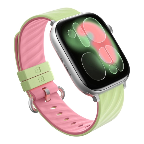 BlueO для Apple Watch 44/45/46/49 mm ремешок Lollipop Silicone Watch Band Pink Green