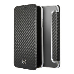 Чехол Mercedes Dynamic Booktype для iPhone XS Max, черный