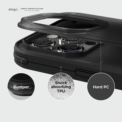 Чехол Elago BUCKLER для iPhone 14 Pro Max, черный