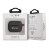 Чехол Guess Silicone Script logo с кольцом для Airpods 3 (2021), черный