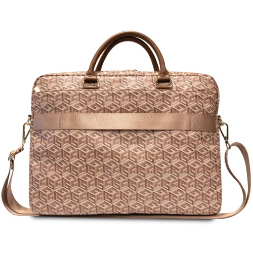 Сумка Guess G CUBE Bag для ноутбуков 15-16 дюймов, коричневая