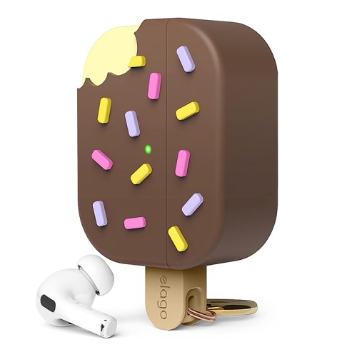 Чехол Elago Unique Ice Cream Hang case для AirPods Pro 2, коричневый