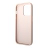Guess для iPhone 15 Pro чехол PU 4G Big metal logo Hard Pink