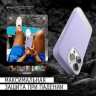 Elago для iPhone 15 Pro чехол GLIDE (tpu+pc) Clear/Purple (MagSafe)