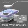 Elago для iPhone 15 Pro чехол GLIDE (tpu+pc) Clear/Purple (MagSafe)