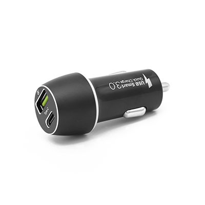 Автомобильное зарядное Ainy USB-C/USB-A Quick Charge 3.0