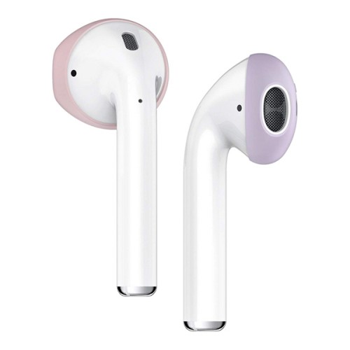 Накладки Elago Secure Fit для AirPods 1/2, розовый/фиолетовый (2 пары)