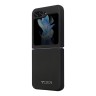 TUMI для Galaxy Z Flip 5 чехол Liquid silicone Metal logo Hard Black