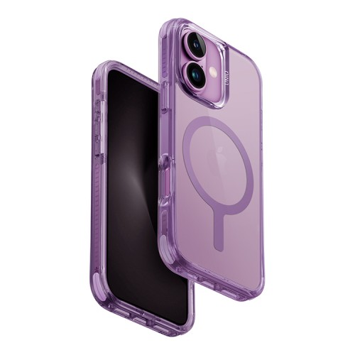 Uniq для iPhone 16 чехол Combat Grape Pink (MagSafe)