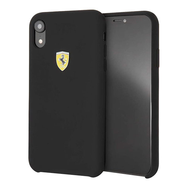 Чехол Ferrari On Track SF Silicone для iPhone XR, черный