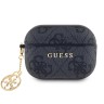 Guess для Airpods Pro 2 чехол PU leather 4G with Classic metal logo and Charm Black