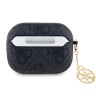 Guess для Airpods Pro 2 чехол PU leather 4G with Classic metal logo and Charm Black