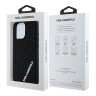 Karl Lagerfeld для iPhone 16 Pro чехол 3D Rubber Multi Logo Hard Black